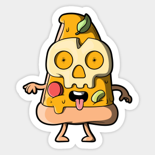 Skull Pizza! Sticker